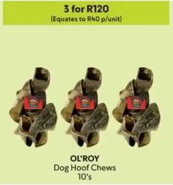 Makro OL'ROY Dog Hoof Chews offer