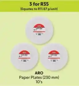 Makro ARO Paper Plates offer