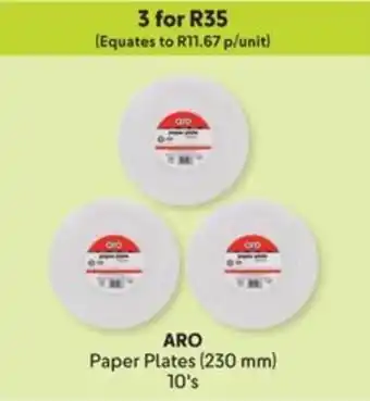 Makro ARO Paper Plates offer