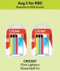 Makro CRICKET Flint Lighters offer