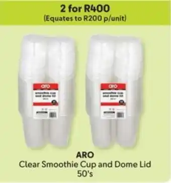 Makro ARO Clear Smoothie Cup and Dome Lid offer