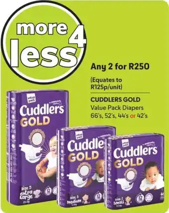 Makro CUDDLERS GOLD Value Pack Diapers offer