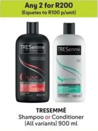 Makro TRESEMMÉ Shampoo or Conditioner offer