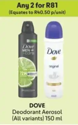 Makro DOVE Deodorant Aerosol offer