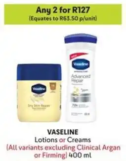 Makro VASELINE Lotions or Creams offer