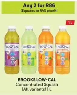 Makro BROOKS LOW-CAL Concentrated Squash offer