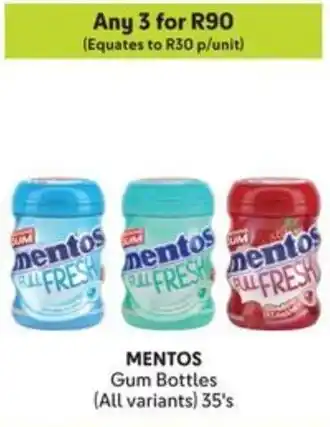 Makro MENTOS Gum Bottles offer