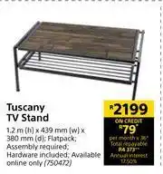 Builders Warehouse Tuscany TV Stand-1.2m(h) x 439mm(w) x 380mm(d) offer