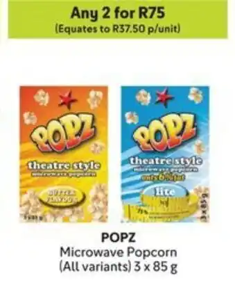 Makro POPZ Microwave Popcorn offer