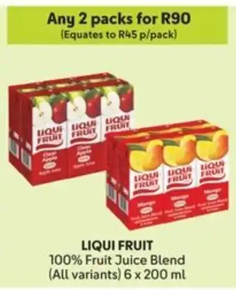 Makro LIQUI FRUIT 100% Fruit Juice Blend offer