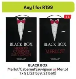 Makro BLACK BOX Merlot/Cabernet Sauvignon or Merlot offer