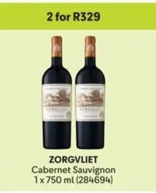 Makro ZORGVLIET Cabernet Sauvignon offer