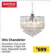 Builders Warehouse Eurolux Otis Chandelier offer