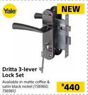 Builders Warehouse Yale Dritta 3 Lever Lock Set offer