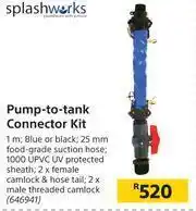 Builders Warehouse Splash Works Pump To Tank Connector Kit offer