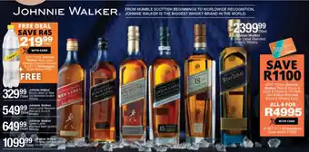 Checkers Liquor Shop Johnnie Walker Red & Black & Gold & Green& 18-Year-Old & Blue Blended Scotch Whisky offer