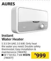 Builders Warehouse Aures Instant Water Heater offer