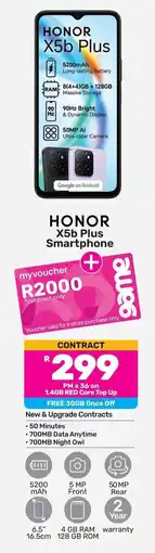 Game HONOR X5b Plus Smartphone offer