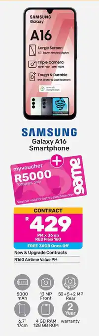 Game SAMSUNG Galaxy A16 Smartphone offer