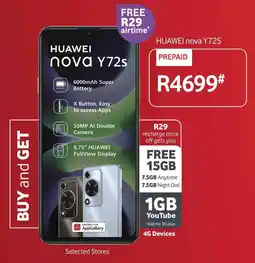 Game HUAWEI nova Y72S offer