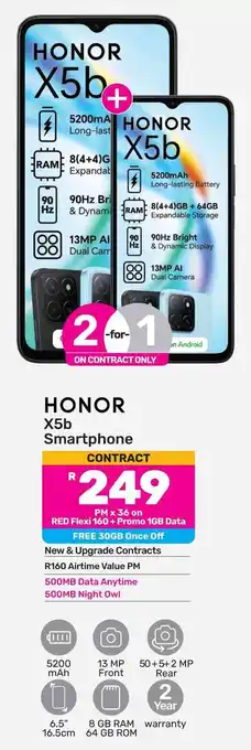 Game HONOR X5b Smartphone offer