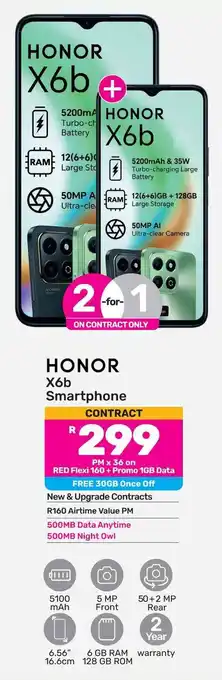 Game HONOR X6b Smartphone offer