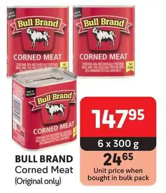 Makro BULL BRAND Corned Meat (Original only) offer