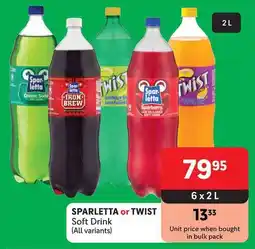 Makro SPARLETTA or TWIST Soft Drink offer