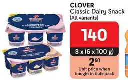 Makro CLOVER Classic Dairy Snack offer