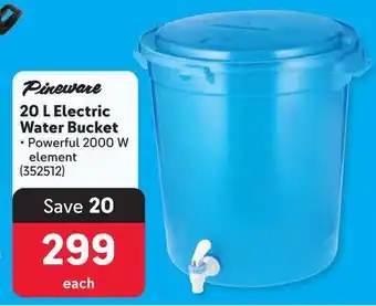 Makro Pineware Electric Water Bucket offer