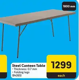 Makro Steel Canteen Table offer