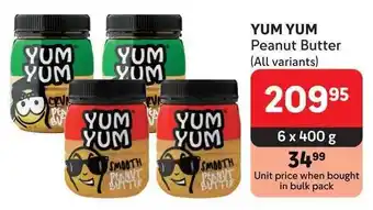 Makro YUM YUM Peanut Butter offer