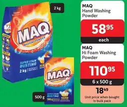 Makro MAQ Hi Foam Washing Powder offer