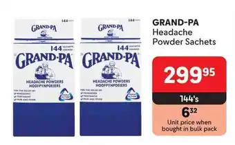 Makro GRAND-PA Headache Powder Sachets offer