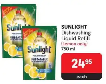 Makro SUNLIGHT Dishwashing Liquid Refill offer