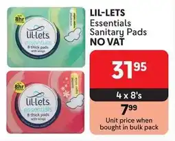 Makro LIL-LETS Essentials Sanitary Pads offer