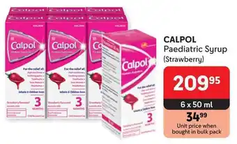 Makro CALPOL Paediatric Syrup (Strawberry) offer