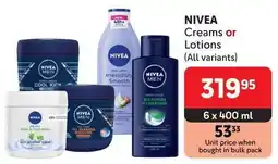 Makro NIVEA Creams or Lotions offer