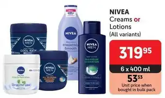 Makro NIVEA Creams or Lotions offer