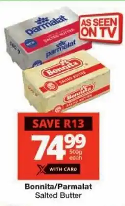 Checkers Bonnita/Parmalat Salted Butter offer