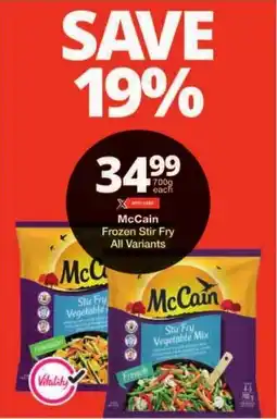 Checkers McCain Frozen Stir Fry All Variants offer