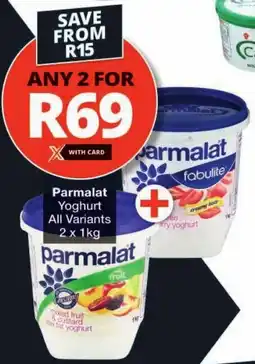 Checkers Parmalat Yoghurt All Variants offer