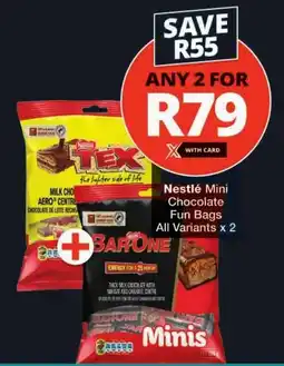 Checkers Nestlé Mini Chocolate Fun Bags All Variants offer