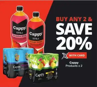 Checkers Cappy Products offer