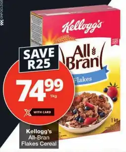 Checkers Kellogg's All-Bran Flakes Cereal offer