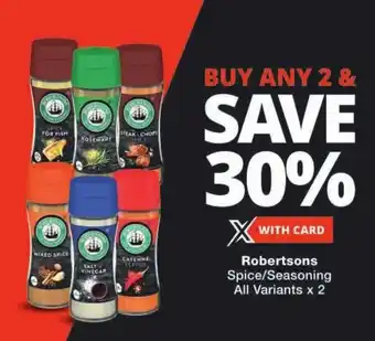 Checkers Robertsons Spice/Seasoning All Variants offer