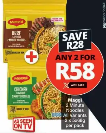 Checkers Maggi 2 Minute Noodles All Variants offer