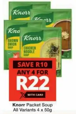Checkers Knorr Packet Soup All Variants offer