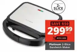 Checkers Platinum 2-Slice Sandwich Maker offer