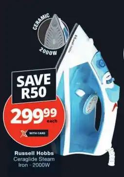 Checkers Russell Hobbs Ceraglide Steam Iron offer